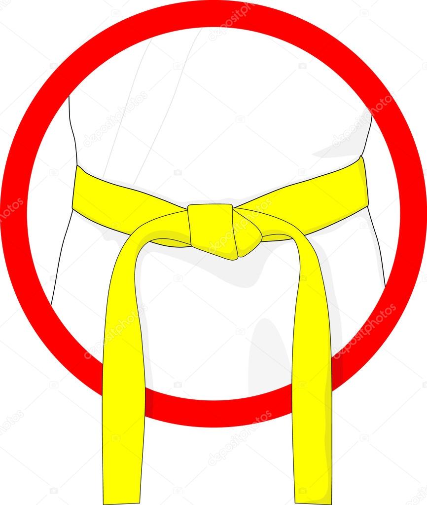 martial arts belt yellow