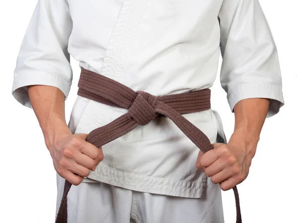 Kimono kemer kenar elinde beyaz