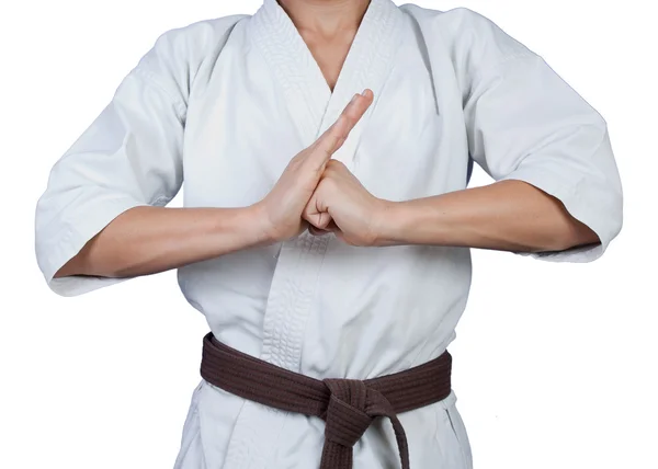 Greeting in martial arts — Stock Photo, Image