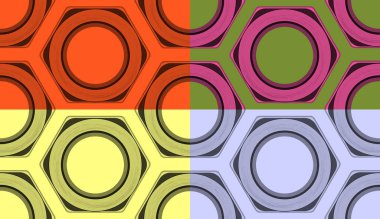 vektör fındık ile seamless modeli