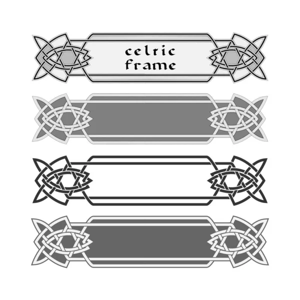 Traditional Celtic Ornament Frame Vector — Stock Vector