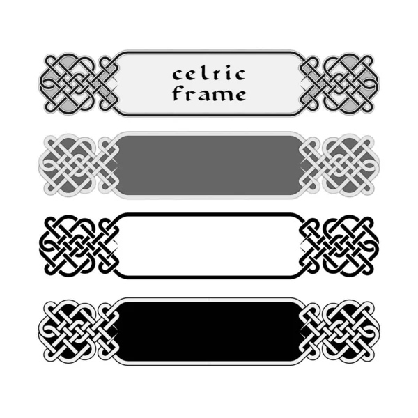 Παραδοσιακό Πλαίσιο Celtic Στολίδι Διάνυσμα — Διανυσματικό Αρχείο