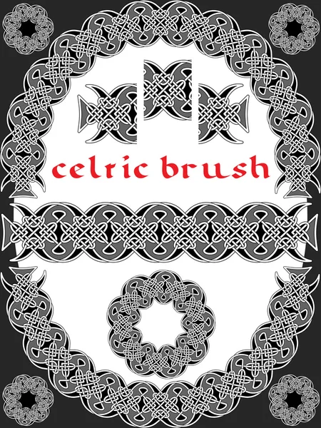 Celtic brush — Stock Vector