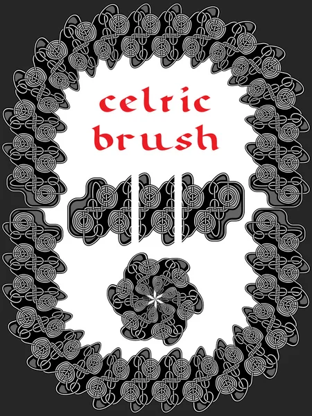 Celtic brush — Stock Vector