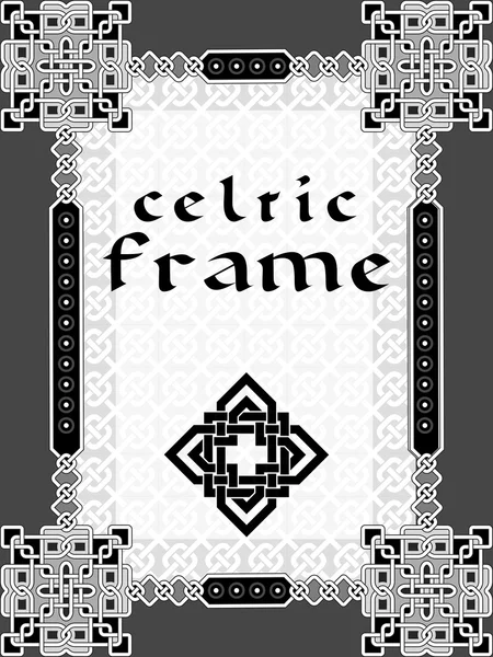 Frame in Celtic style — Stock Vector