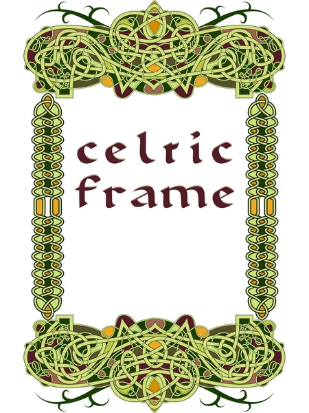 Frame in Celtic style a vector — Stock Vector