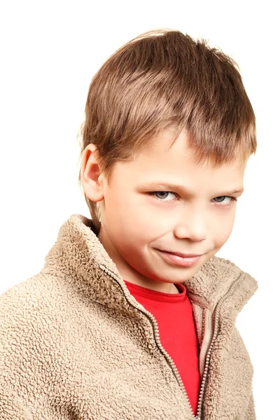 Portrait of a cunning boy — Stock Photo, Image