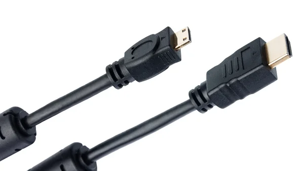 HDMI and mini-HDMI cables — Stock Photo, Image