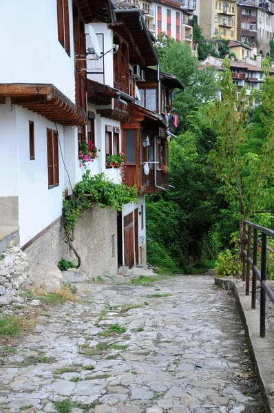 Veliko tarnovo yılında Ortaçağ lane — Stok fotoğraf