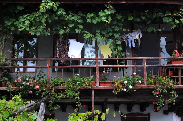 Balcone giardino in Bulgaria — Foto Stock