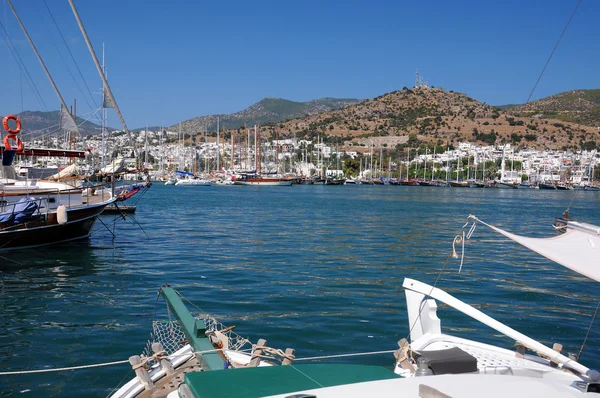Sailboats in the Port of Bodrum — Stock Photo, Image