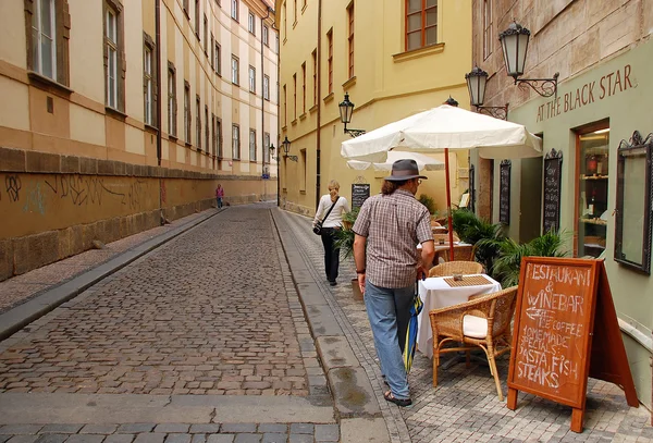 Old Street in Prague — Stock Photo, Image
