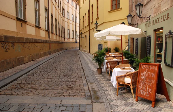 Deserted Street in Prague — Stock Photo, Image