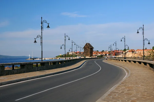 Estrada para a Cidade Velha de Nesebar — Fotografia de Stock