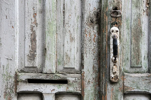 Gedeelte van Grungy deur — Stockfoto