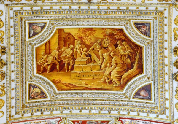 Gallery Ceiling Part in the Vatican Museums — Stock Photo, Image