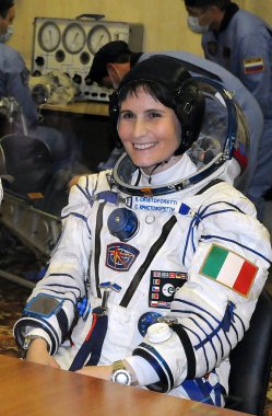 Italian Astronaut Samantha Cristoforetti  clipart