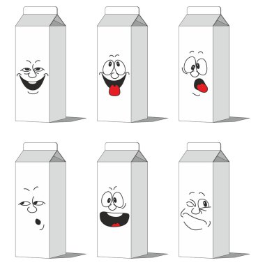 Kağıt paketleri 013 gülümseyen ayarla