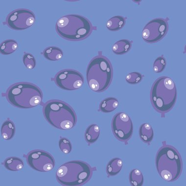 Menekşe hava balonları desen yinelenen. Mavi arka plan 601