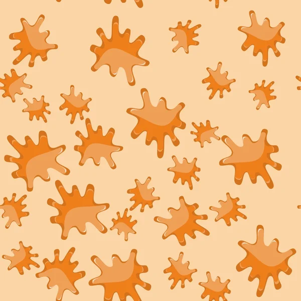 Oranžová skvrna kreslený vzor bezešvé 619 — Stockový vektor