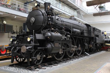 Vintage tren müzesinde