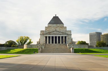 Melbourne, Avustralya - 31 Ocak 2016: Rememberance Tapınağı.