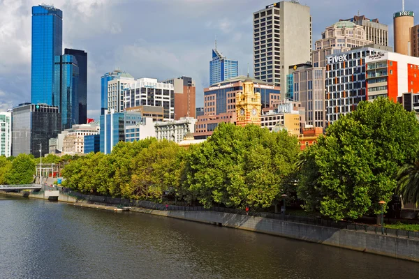 Μελβούρνη, Αυστραλία - 31 Ιανουαρίου 2016: Μια πανοραμική φωτογραφία της πόλης της Μελβούρνης. — Φωτογραφία Αρχείου