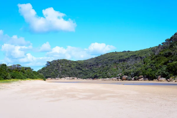 Scenic Tidal river at Wilson Promontory National Park, Austrália. — Fotografia de Stock