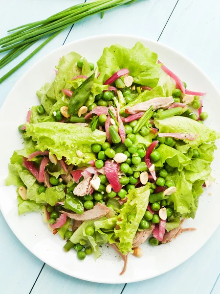 Salad with turkey — Stock Photo, Image