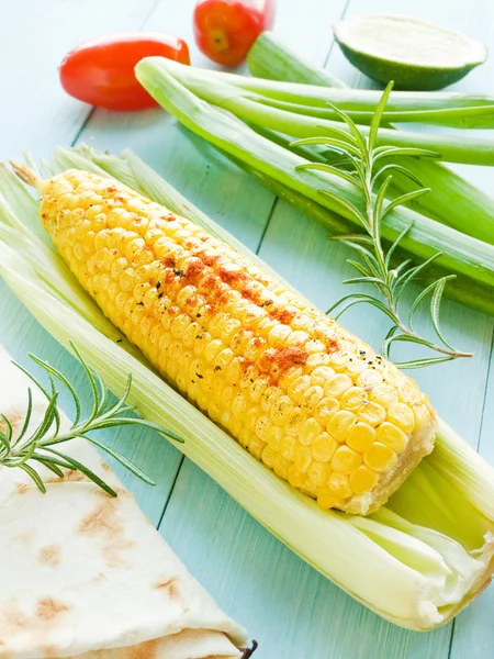 Corn with spices — Stock Photo, Image