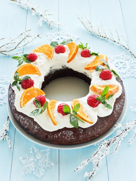 Christmas cake — Stock Photo, Image