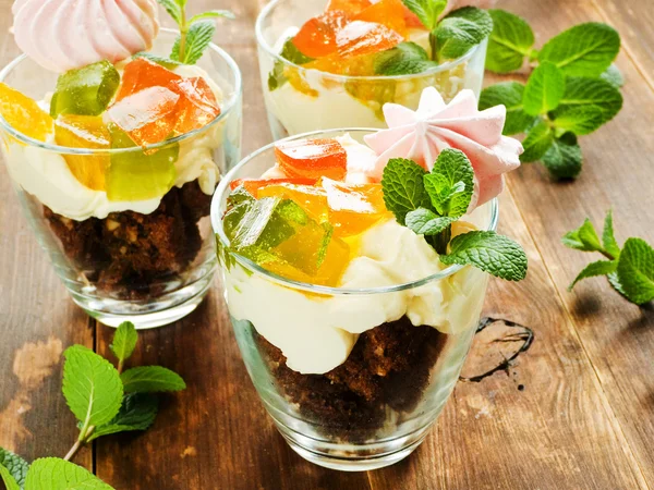 Sweet parfait dessert — Stock Photo, Image