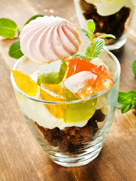 Söta parfait dessert — Stockfoto