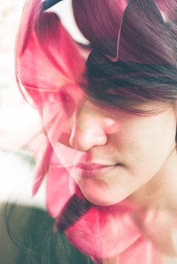 Çift pozlama portre