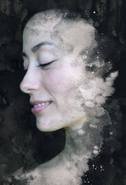 Bir portrenin yaratıcı fotoğraf yönlendirmesi