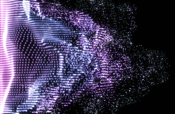 Μια αφηρημένη απεικόνιση χιλιάδων σωματιδίων — Φωτογραφία Αρχείου