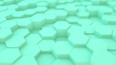 Yeşil altıgenler soyut bir arkaplan oluşturuyorlar