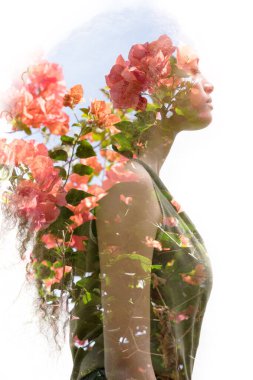 İllüzyonlu yaratıcı bir portre