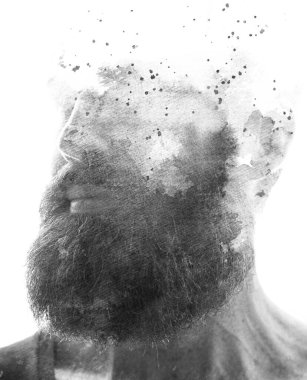 İzole edilmiş siyah beyaz bir resim.