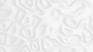 Düz bir yüzeyde soyut dalgalar oluşur. 3 Boyutlu Canlandırma.