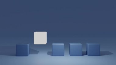 Bir fikir kıvılcımı. 3B Canlandırma.