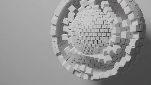 Illustration 3D d'une sphère dynamique. — Photo