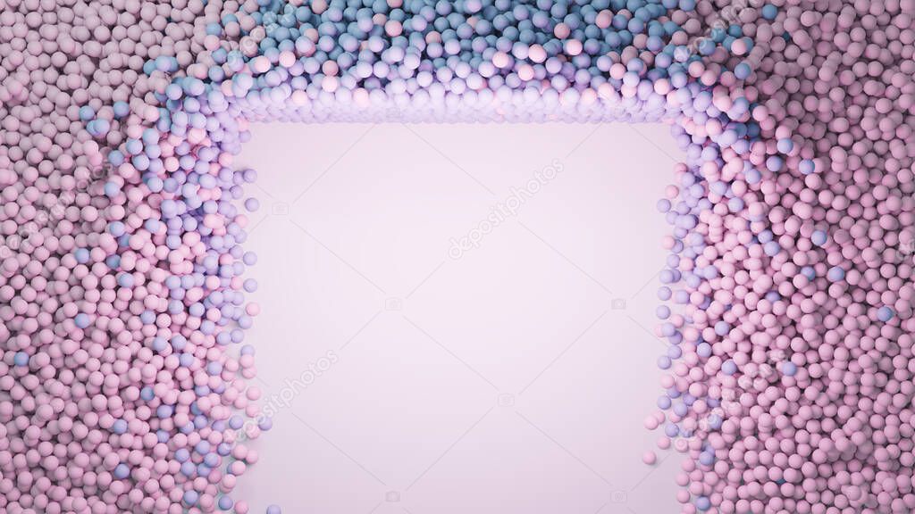 3D Illustration with a copyspace
