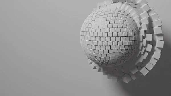 Illustration 3D d'une sphère dynamique. — Photo