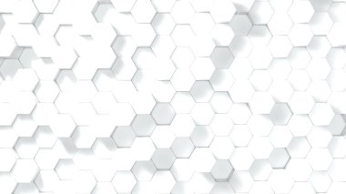 Altıgen desenlerin 3 boyutlu çizimi