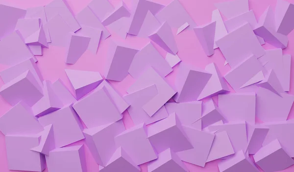 Bassorilievo formato da più cubi. Illustrazione 3D — Foto Stock