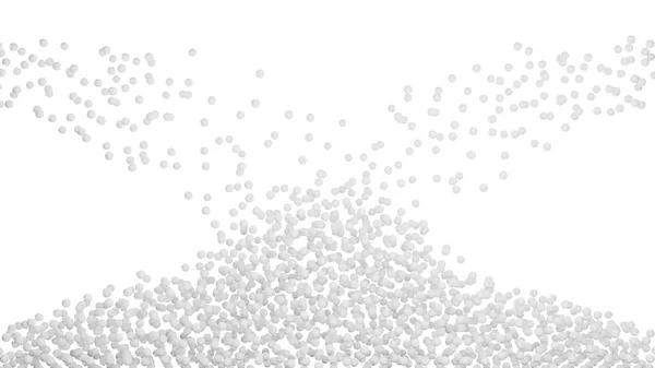 3D απεικόνιση ενός σωρού από λευκά σωματίδια — Φωτογραφία Αρχείου
