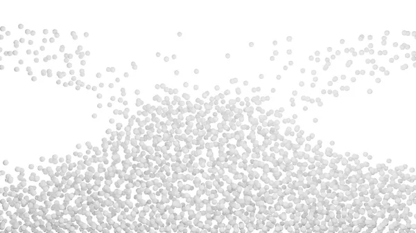 Концептуальная 3D иллюстрация бесчисленных белых частиц — стоковое фото