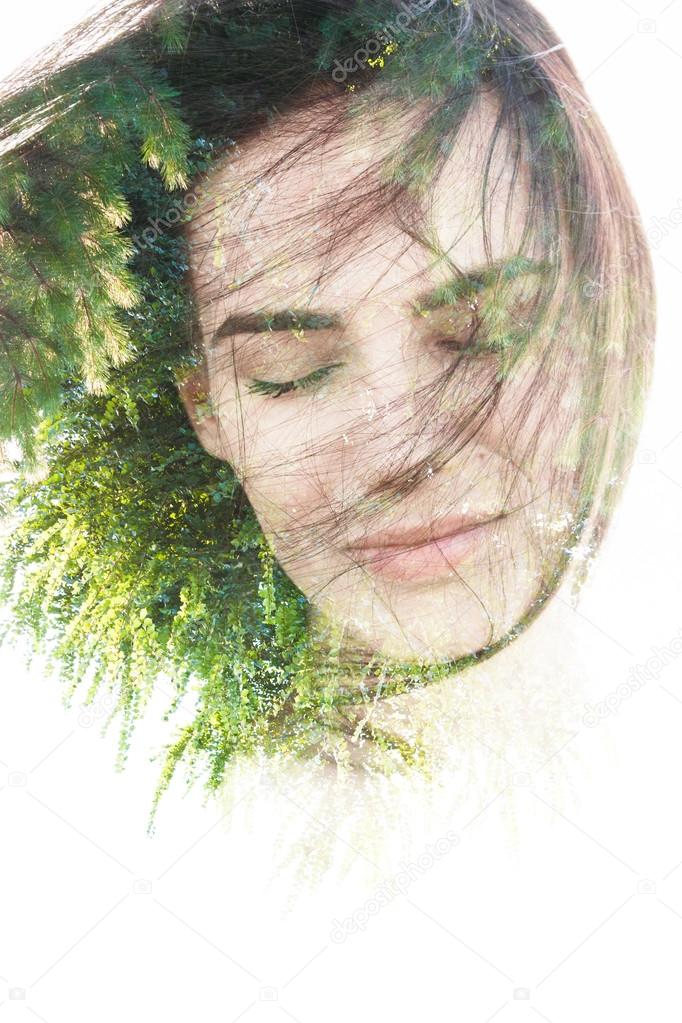 Woman with nature