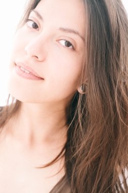 Çekici genç kazak kadın